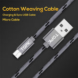 Micro USB Cable 2.4A Fast Charging Cable For Android