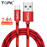 Micro USB Cable 2.4A Fast Charging Cable For Android