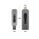 3-in-1 USB Flash Drive USB 2.0 & Type-c & Micro USB 256GB