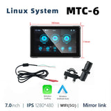 7 Inch Motorcycle GPS with Wireless CarPlay and Android Auto IPX7 Waterproof