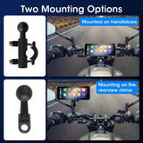 7 Inch Motorcycle GPS with Wireless CarPlay and Android Auto IPX7 Waterproof