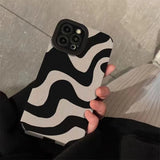 Zebra Stripe Black White Phone Case