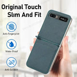 Leather Card Slot Phone Case for Samsung Z Flip 5G