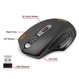 Wireless Optical Mouse 4 Buttons