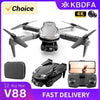 V88 WIFI FPV Drone With Wide Angle HD 4K 1080P Camera