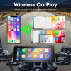 7 Inch Motorcycle GPS with Wireless CarPlay and Android Auto IPX7 Waterproof