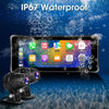 7 Inch Motorcycle GPS with Wireless CarPlay and Android Auto IPX7 Waterproof