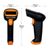 Wireless Barcode Scanner 2.4G 30m For POS and Inventory